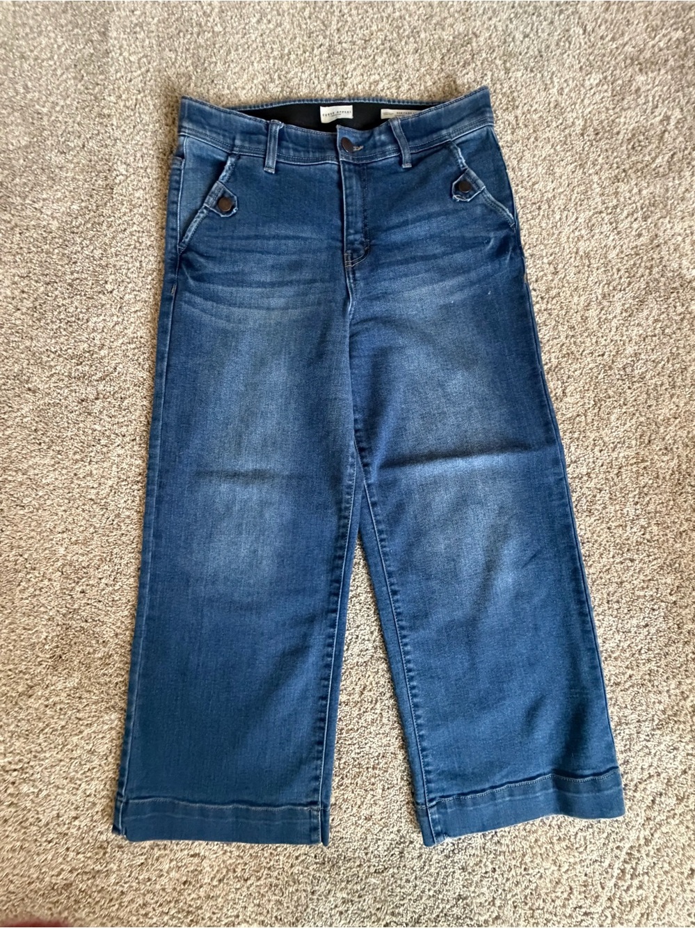 Women's Curve Appeal Skylar High Rise Wide Leg Jeans 10/30